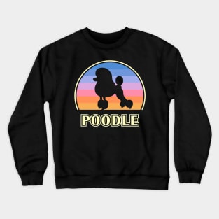 Poodle Vintage Sunset Dog Crewneck Sweatshirt